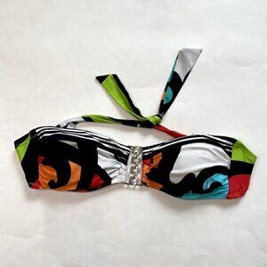 Trina Turk Strapless Bandeau Printed Bikini Top 4